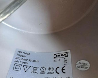 Suspension Vintage IKEA HÄGGÅS LED - Blanc - Parfait État