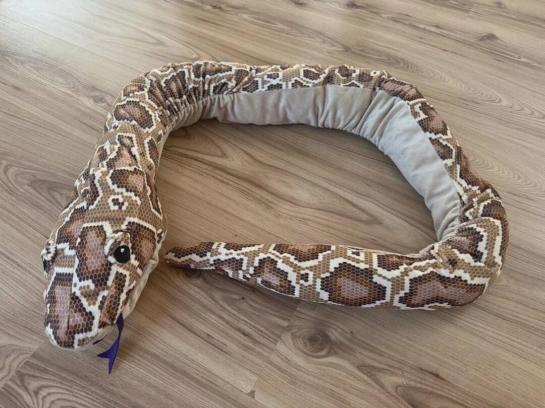 55" IKEA Djungelskog Brown Python Snake Puppet Large Toy Plush Animal ...
