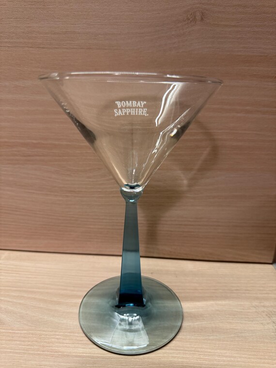 Vintage Martini Glas, Bombay Sapphire Gin Glas, Gin Tonic Cocktailglas, klassisches Martini Glas, Martini Barware