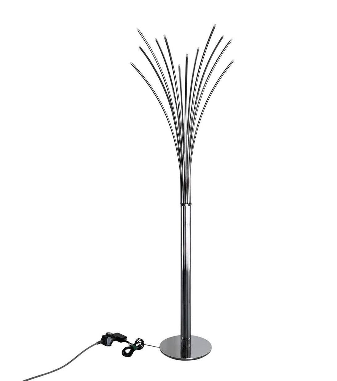 Vintage Ikea Hovnas Silver Chrome Floor Lamp, Discontinued Ikea of
