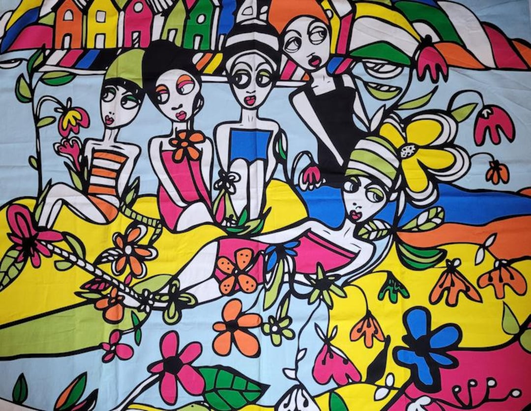 Vintage IKEA Karolina Palmér 2012 Curtain Panel / Textile