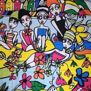 Vintage IKEA Karolina Palmér 2012 Curtain Panel / Textile