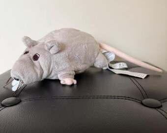 Peluche de ratón rata gris vintage Gosig Ratta de IKEA, 23 cm, decoración infantil, regalo de ratón de peluche, dos artículos
