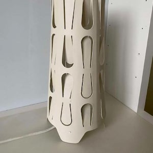 Ikea Table Light Discontinued IKEA Kajuta Lamp, 1990s, Vintage Ikea Cream Table Lamp, Space Age, Entryway, Living Room, Bedroom Fuchsia Pink