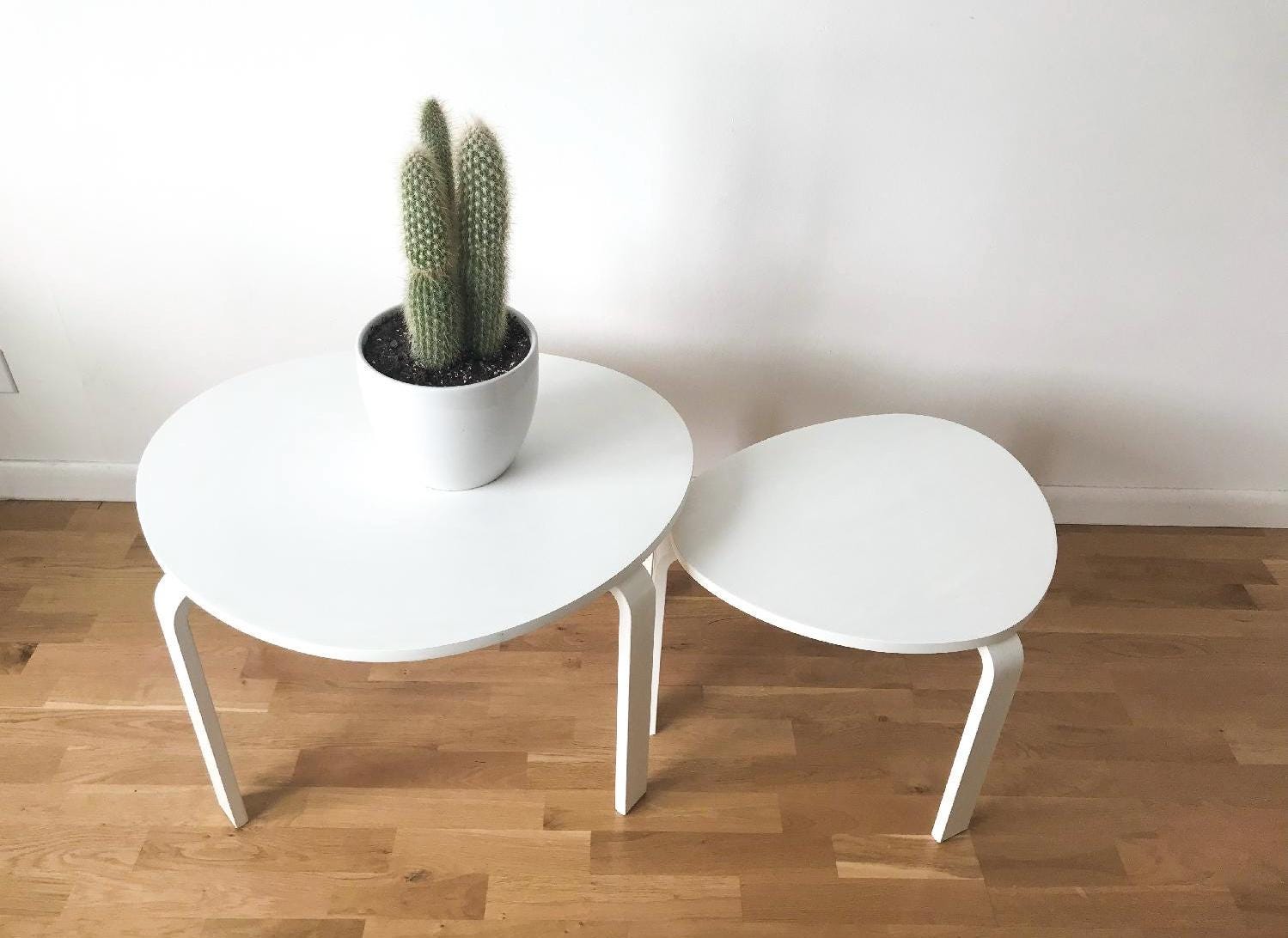 Vintage Scandinavian Ikea Svalsta Coffee Table Nest Curved Legs - Etsy