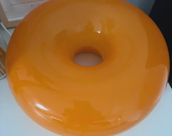 Sabina Marcelis for Ikea Varmblixt Donut Lamp Orange Led Wall or Table Light Limited design