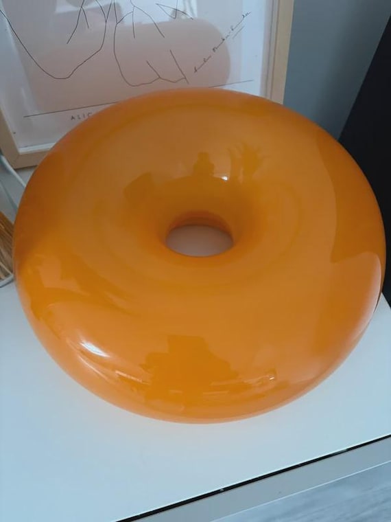 Sabina Marcelis for Ikea Varmblixt Donut Lamp Orange Led Wall or