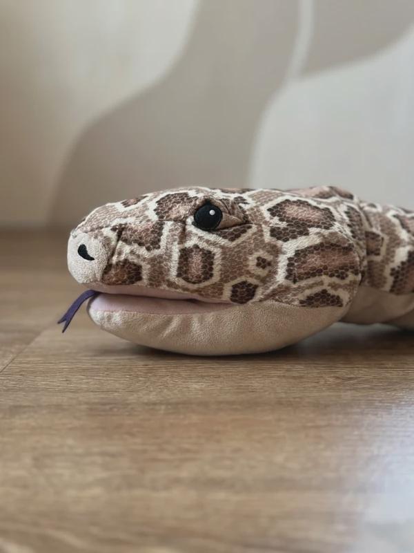 55" IKEA Djungelskog Brown Python Snake Puppet Large Toy Plush Animal ...