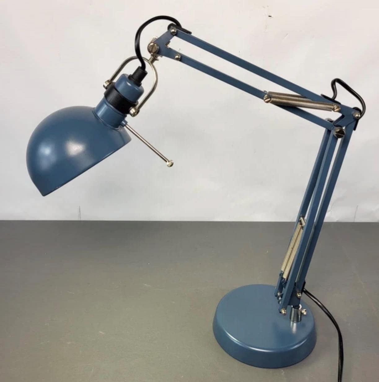 Modern Vintage Ikea Forsa Blue Lamp Adjustable Desk Light