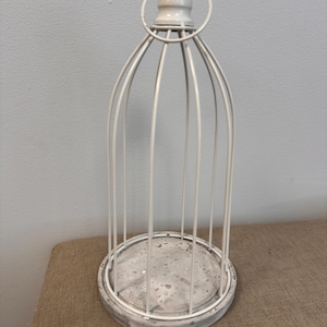 Old Look Rustic Bird Cage Indoor or Outdoor Decoration French Style Bird Cage Metal Wire Dome