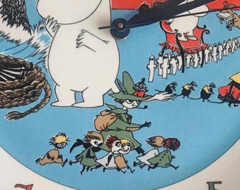 Rare Vintage ARABIA FINLAND Moomin Wall Clock | Moomintroll