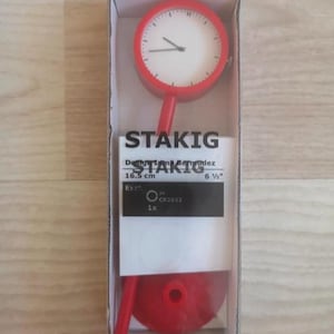 Ikea Stakig Red Pop Art Table Clock - Etsy