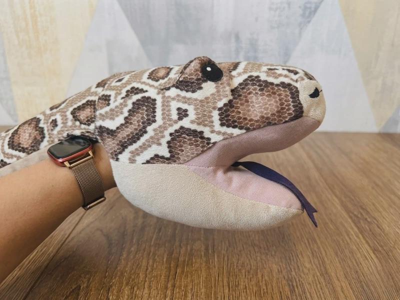 55" IKEA Djungelskog Brown Python Snake Puppet Large Toy Plush Animal ...