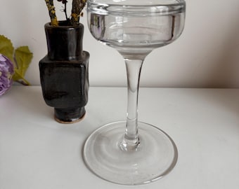 Ikea discontinued hand made clear glass candle holder