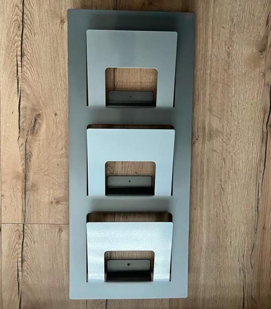 ヴィンテージ IKEA SKRISSEL 壁掛けマガジンラック 1990年代、グレーの