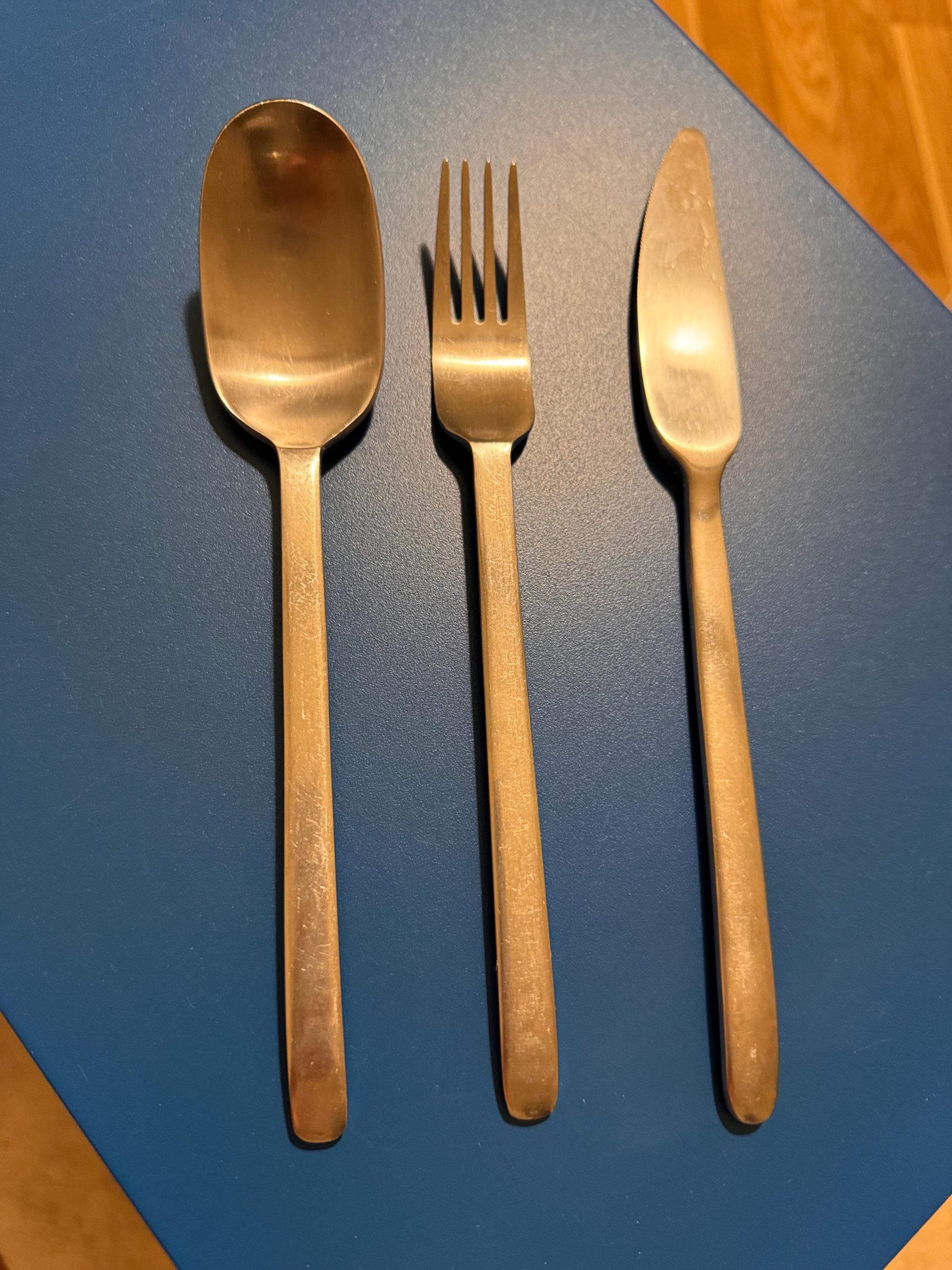 ヴィンテージ　IKEA DATA 90年代　イケア　スプーン　フォーク　ナイフ Discontinued Ikea Data Flatware Set Stainless Steel, Iconic 1990s