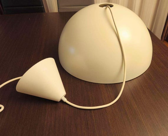 OLD IKEA BRASAミッドセンチュリー スペースエイジ ペンダントライト Vintage Ikea BRASA Dome Pendant Light, Designer A Nilsson/h Preutz