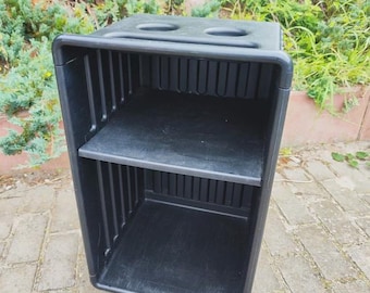 Carro de almacenamiento negro IKEA DIDRIK de estilo posmoderno vintage de 2002, diseño de Knut y Marianne Hagberg