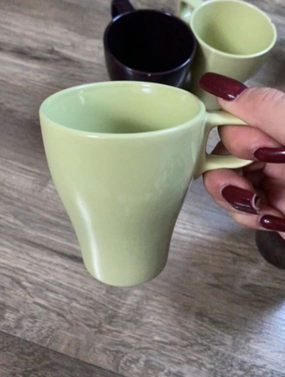 Ikea FARGRIK stapelbare Kaffee Tee Tasse grüne Farbe Made in Schweden IKEA Vintage Sammlerstücke