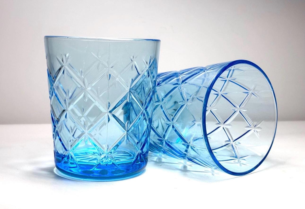 Vintage ikea drinking glasses