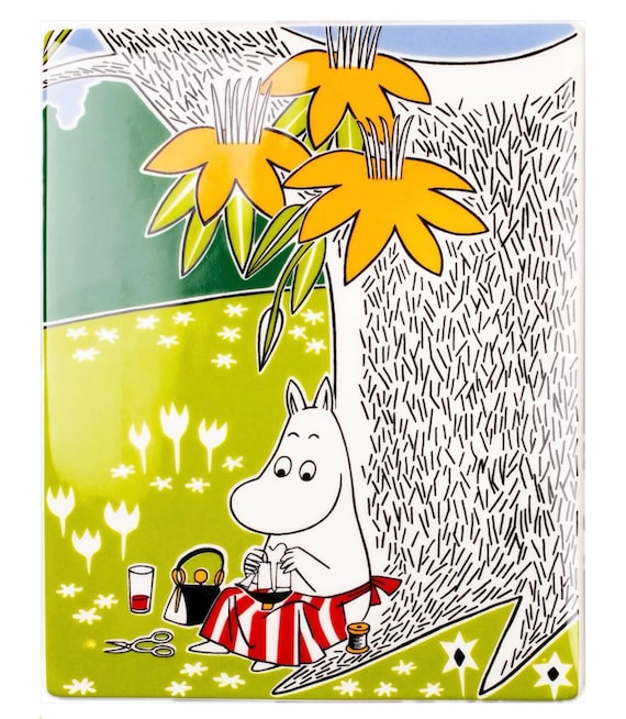 Arabia Finland Moomin Deco Tree Ceramic Tile Decoration Tree