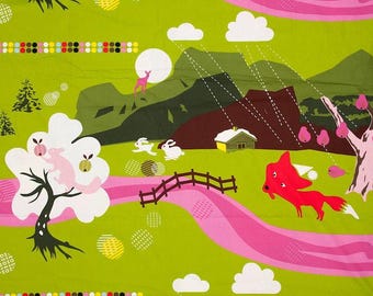 Rare IKEA 2008 Lotta Kuhlhorn canvas fabric/tablecloth/curtain ANNAMOA New Fabric 2 meters