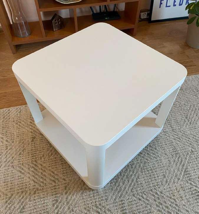 Vintage IKEA TINGBY Side Table on Casters Multi-use Sofa Side