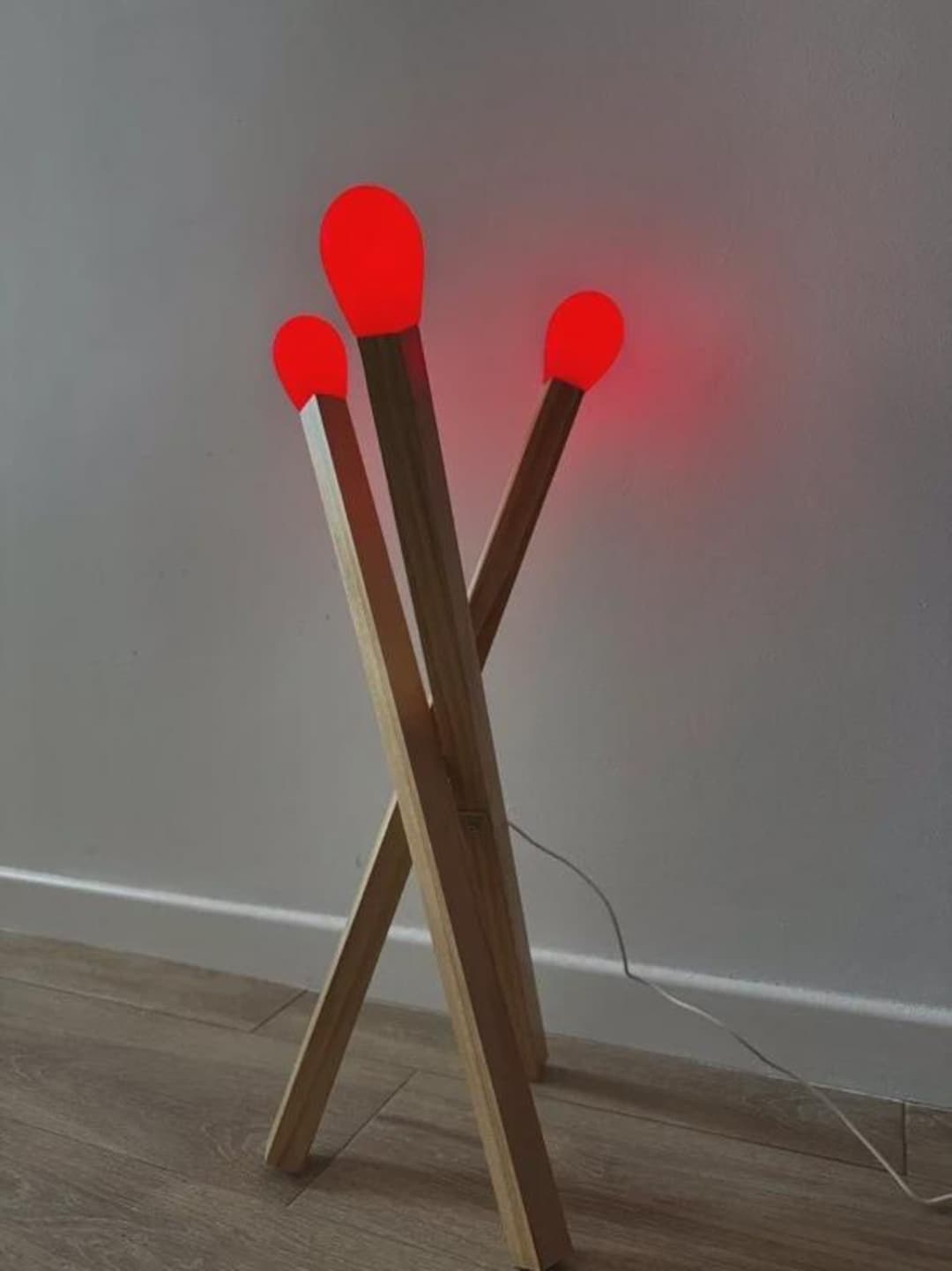 Ikea Lukas Bazle Matchstick Floor Lamp - Etsy Canada