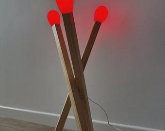 Ikea Lukas Bazle Matchstick-vloerlamp