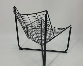 IKEA Skalboda Black Wire Chair Modern Vintage Ikea Lounge Chair