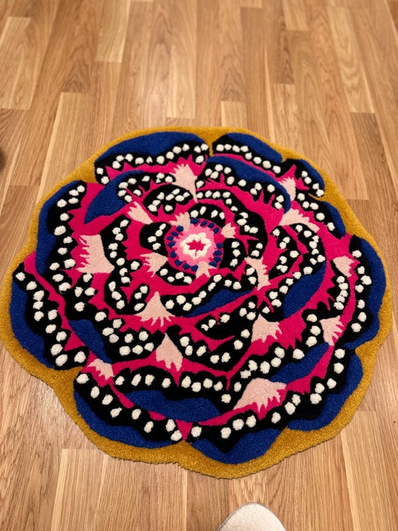 Ikea Karismatisk Flower Rug Rug, British Fashion Designer Zandra