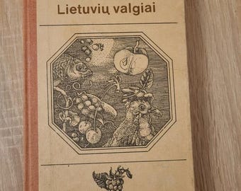 Lithuanian old dishes, Traditional Lituanian cuisine, Vintage Lithuanian Traditions book, Vintage cookbook, Lithuanian Cooking book