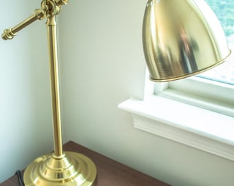 Ikea Antique Barometer Desk Lamp Adjustable Work Lamp, Brass Gold
