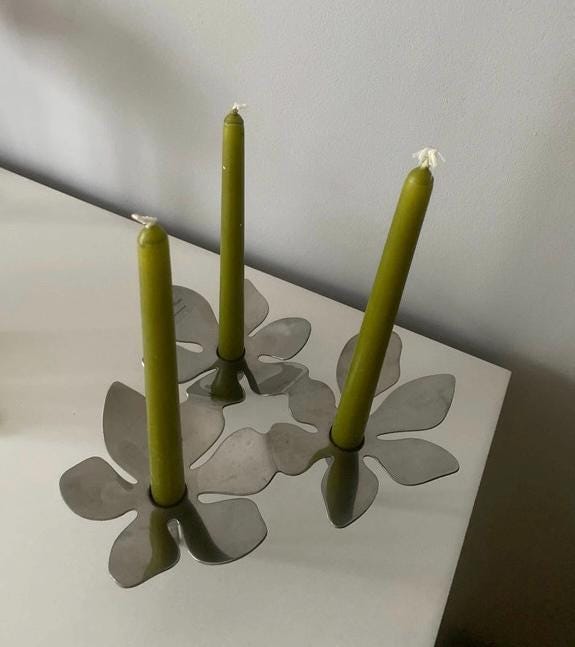 Daisy Flowers Shape Ikea Monica Mulder Design Candle Stick Holders