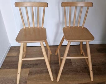 Vintage Ikea Vilmar Red Chair, Red Colour Minimalist Chair Post