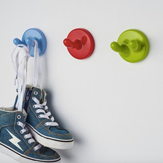 IKEA Vintage Memphis Milano Style Wall Hooks Set 3 Pieces Space Age Nursery Kids Room Hooks Hangers Etsy