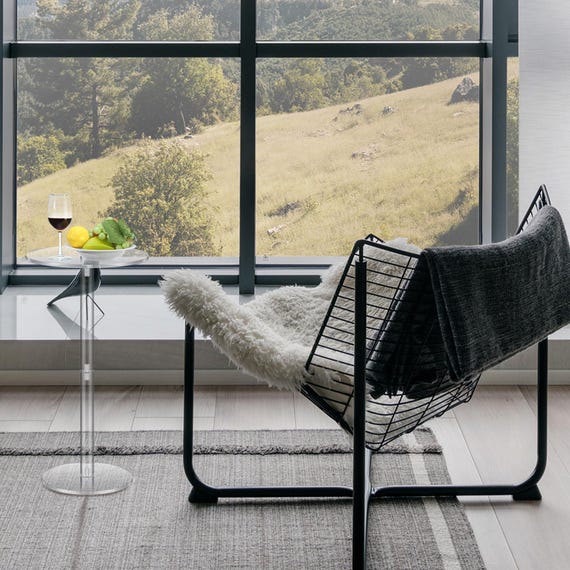 IKEA Skalboda Black Wire Chair Modern Vintage Ikea Lounge Chair