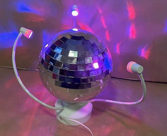 IKEA Dansa Disco Ball Rotating With Colored LED Lights Retired