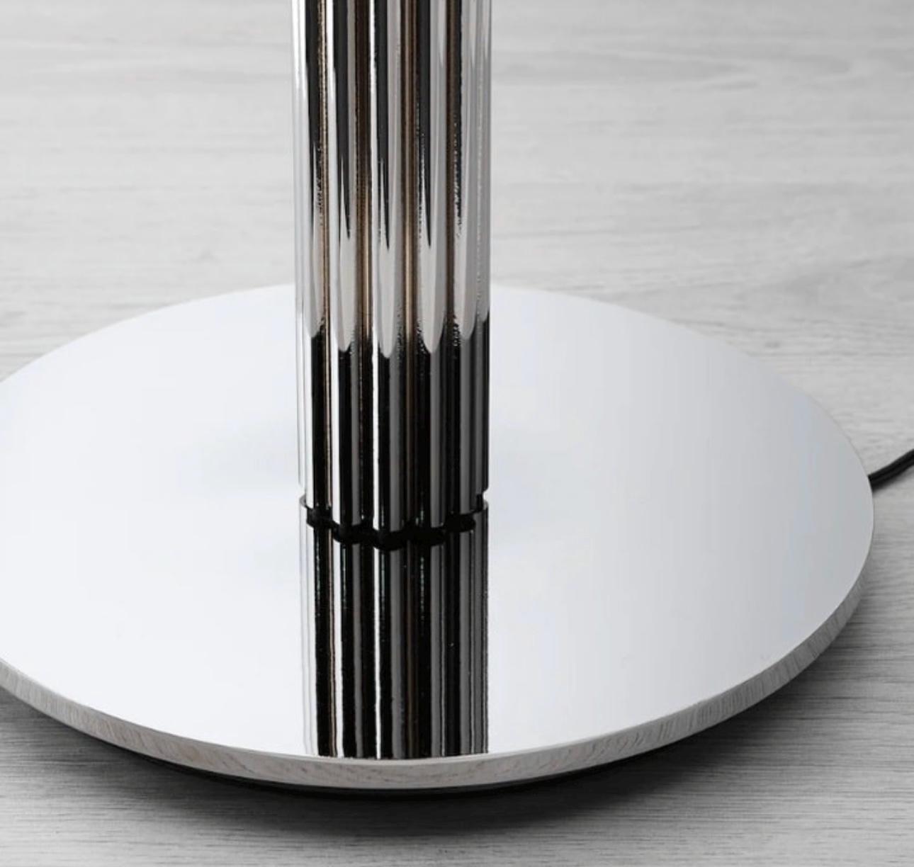 Vintage Ikea Hovnas Silver Chrome Floor Lamp, Discontinued Ikea of
