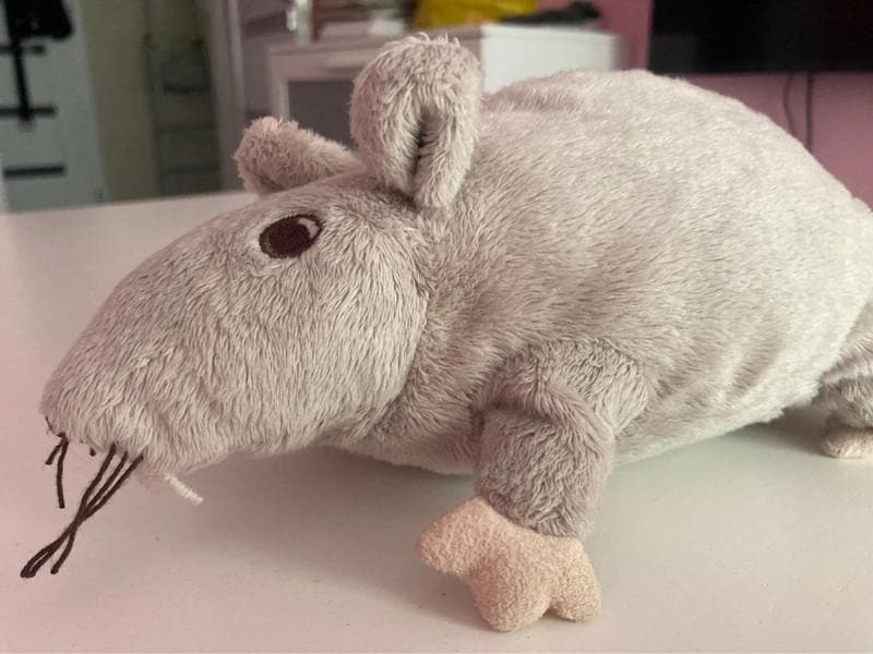 IKEA ヴィンテージ Gosig Ratta グレー ネズミ ぬいぐるみ 23 cm