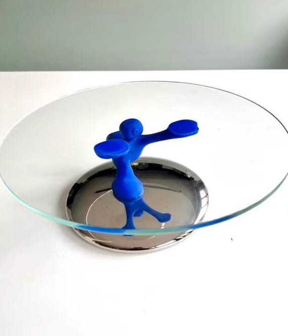 Cake Stand Mattia Di Rosa Running Man Vintage Alessi Italy Design