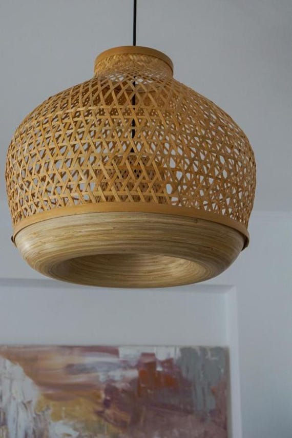 Ikea Misterhult Pendant Lamp Ceiling Chandelier Bamboo