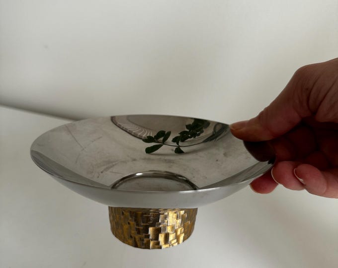 1970's Viners Stuart Devlin Design Stainless Steel Gold Coloured Gilt ...