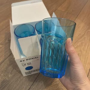 Blue ikea glasses