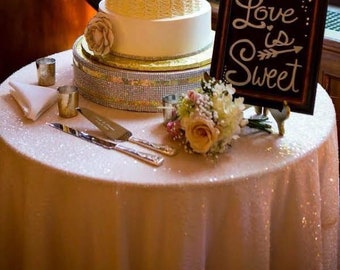 Blush Tablecloth Sheer