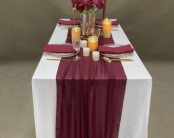 Christmas Burgundy Table Runners
