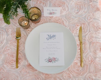 Peony Satin Table Runners and Tablecloths - Blush Pink or Ivory Cream