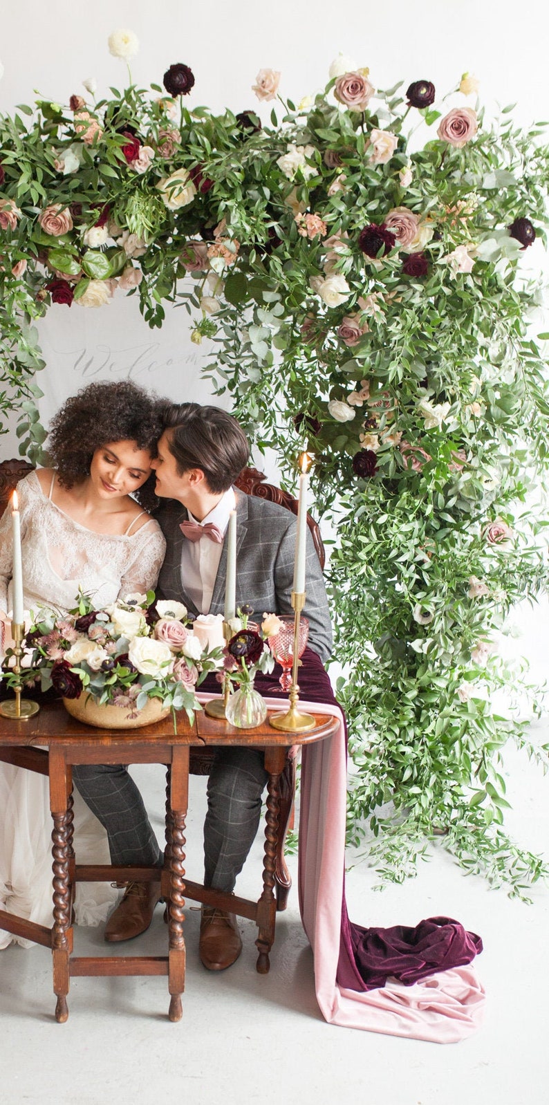 Burgundy Velvet Table Runner bulk Buy Etsy