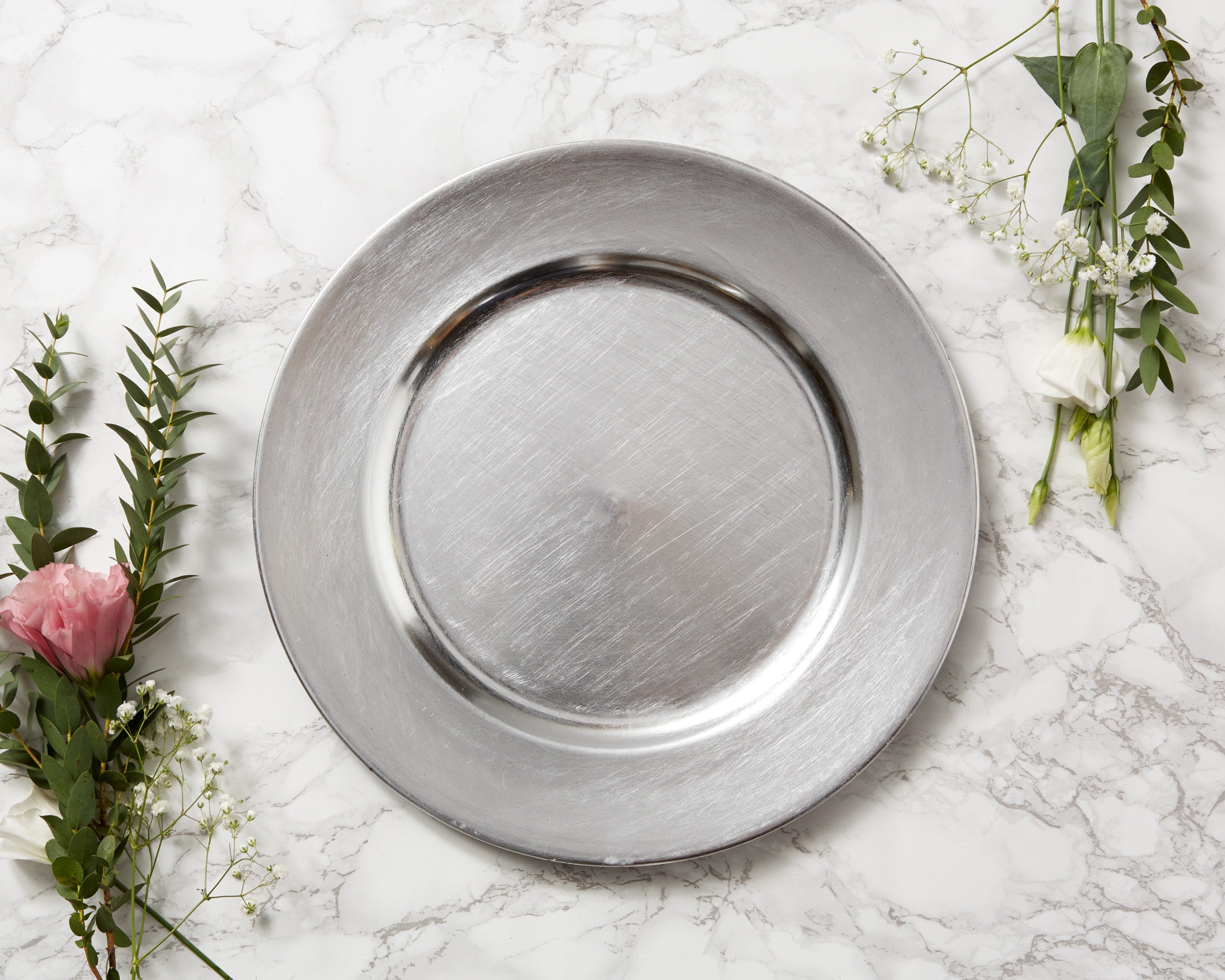 Charger Plates Rose Gold Silver Gold Etsy