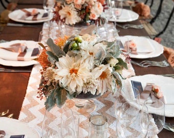 Blush Sheer Table Runners - party / wedding / event decor